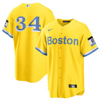 Boston Red Sox David Ortiz Gold Retired Player City Connect Replica Jersey