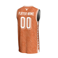 Texas Longhorns NIL Pick-A-Player Basketball Highlight Print Lightweight Jersey - Texas Orange