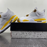 Low Top Sneakers, White Yellow Colorway, Lace Up Design, Casual Gift for Sneaker Fans