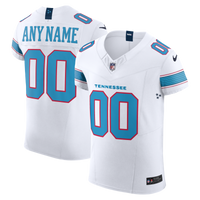 Tennessee Titans White Elite Custom Jersey