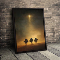 Three Wise Men Canvas Print, Nativity Scene Canvas Wall Art, Star of Bethlehem Canvas Art, Religious Christian Wall Art, Christmas Present