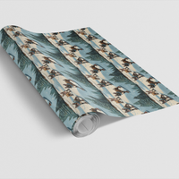 Snowboarding Dog Gift Wrap, French Bulldog Wrapping Paper, Adorable Winter Frenchie Present Paper, Holiday Gift Wrap Roll, Christmas Dog Paper