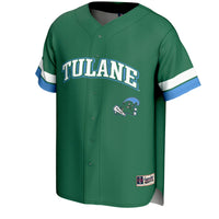 Tulane Green Wave Spirit Baseball Jersey - Green