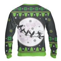 Full Moon Witchy Sweatshirt, Witch Raven Christmas Sweatshirt, Gothic Raven Crewneck Sweatshirt, Dark Fantasy Holiday Sweater