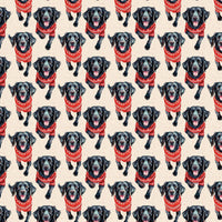 Dog in Sweater Gift Wrap, Flat-Coated Retriever Christmas Wrapping Paper, Watercolor Dog Present Paper, Festive Dog Lover Wrapping Paper