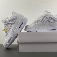 Low Top Sneakers, White Gold Colorway, Lace Up Design, Casual Gift for Sneaker Fans