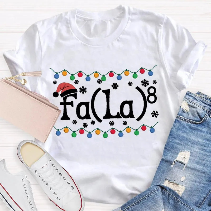 Christmas Lights Snowflakes Shirt, Math Teacher Christmas T-Shirt, Humorous Math Teacher Holiday Tee, Math Educator Xmas Graphic Tee Shirt