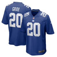 New York Giants Eric Gray Royal Team Game Jersey