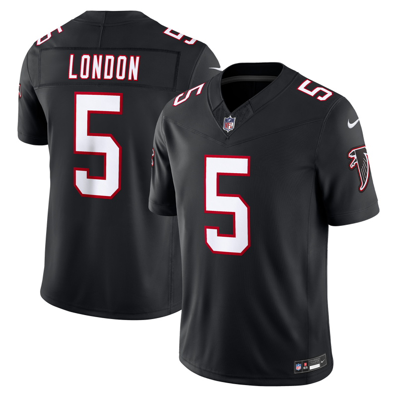 Atlanta Falcons Drake London Black Alternate Throwback Stitched Limited Jersey