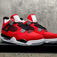 Low Top Sneakers, Red Black Colorway, Lace Up Design, Casual Gift for Sneaker Fans