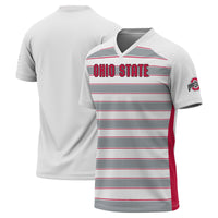 #1 Ohio State Buckeyes Lightweight Soccer Fashion Jersey - White