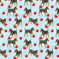 Festive Pinscher Dog Gift Wrap, German Pinscher Christmas Wrapping Paper, Adorable Canine Holiday Wrapping Paper, Xmas Dog Lover Paper Roll