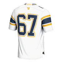 #1 West Virginia Mountaineers Football Jersey - White