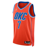 Oklahoma City Thunder Statement Edition Swingman Jersey - Orange - Chet Holmgren