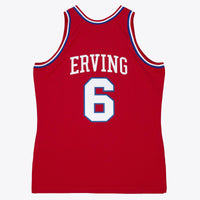 Philadelphia 76ers Julius Erving 82-83 Authentic Road Jersey - Scarlet