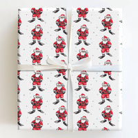 Underwater Christmas Gift Wrap, Scuba Diving Santa Wrapping Paper, Humorous Diver Holiday Wrapping Paper, Ocean Theme Christmas Gift Wrap Roll
