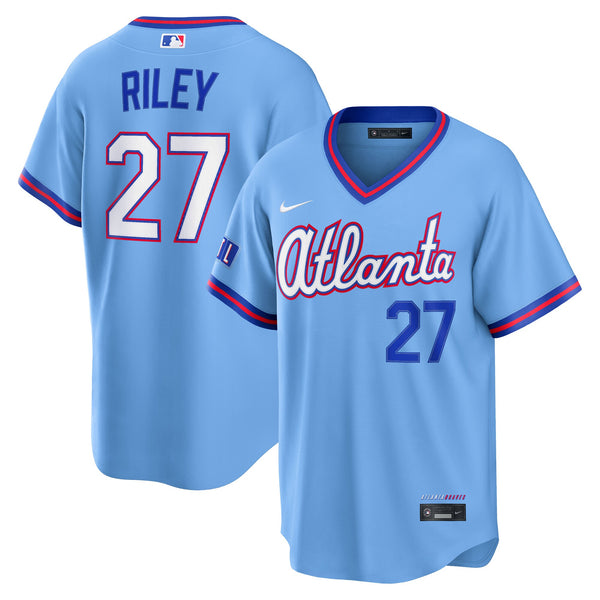Atlanta Braves Austin Riley Powder Blue 2026 City Connect Stadium Jersey