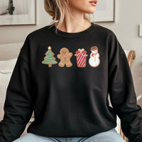 Holiday Cookie Sweatshirt, Gingerbread Christmas Sweatshirt, Festive Gingerbread Man Sweatshirt, Winter Party Crewneck, Comfy Xmas Present