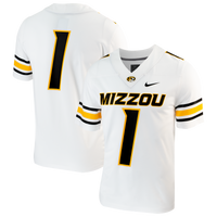 #1 Missouri Tigers Replica Football Jersey - White