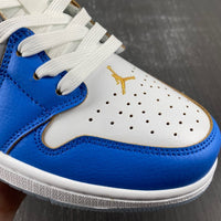 Low Top Sneakers, Blue White Red Colorway, Lace Up Design, Casual Gift for Sneaker Fans