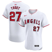Los Angeles Angels Mike Trout White Home Elite Player Jersey