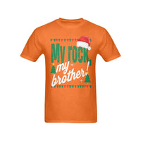 Holiday Family Graphic Tee, My Brother My Rock Christmas Shirt, Meaningful Sibling T-Shirt, Xmas Family Brother Shirt