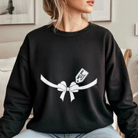 Dont Open Until December Sweater, Christmas Pregnancy Announcement Sweatshirt, Holiday Baby Reveal Crewneck, Expecting Mom Present Pullover