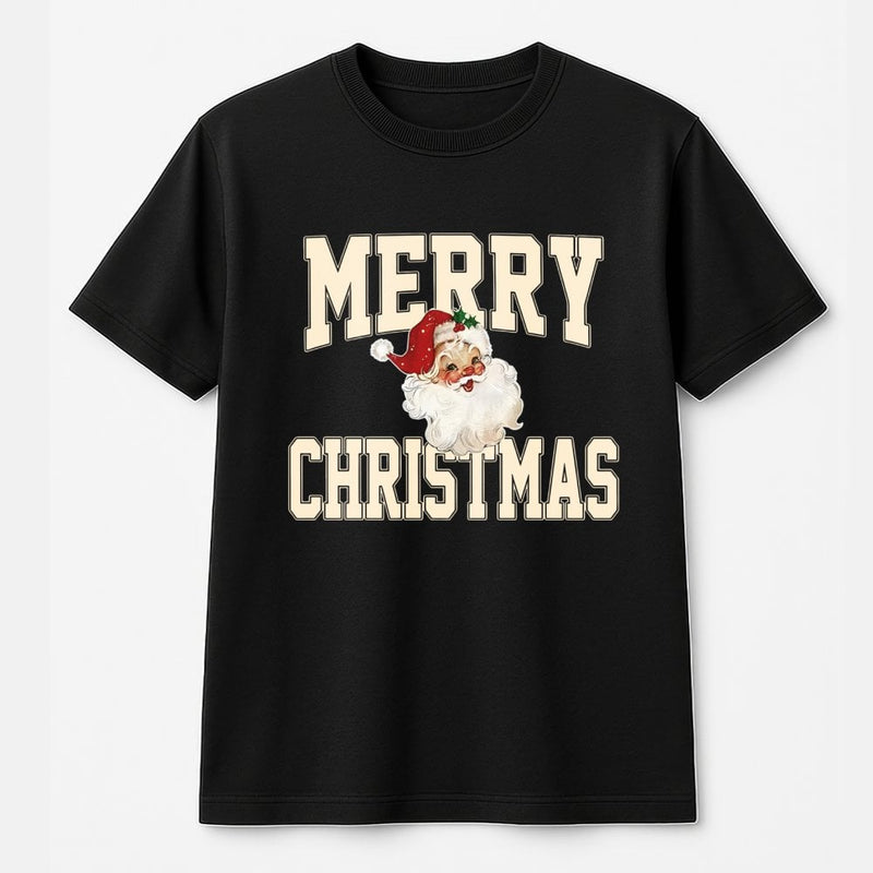 Retro Santa Claus Shirt, Vintage Merry Christmas Santa T-Shirt, Festive Xmas Graphic Tee, Adorable Christmas Graphic T-Shirt, Holiday Present