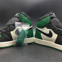 Sneakers, White Black Green Colorway, Leather Footwear, Lace Up Design, Casual Gift for Sneaker Fans