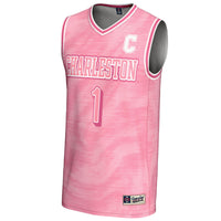 #1 Charleston Cougars Lightweight Basketball Fashion Jersey - Pink