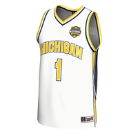 Michigan Wolverines 2026 NCAA Basketball National Champions #1 Commemorative Fashion Jersey - White