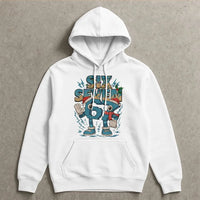 Humorous Brainrot Meme Sweatshirt, Six Seven Christmas Hoodie, Gen Z Holiday Hooded Pullover, Viral Xmas Graphic Hoodie, Teen Meme Present
