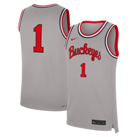 #1 Ohio State Buckeyes Alternate Replica Basketball Jersey - Gray