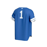 #1 Saint Louis Billikens Lightweight Collegiate Baseball Fashion Jersey - Blue