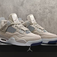 Mid Top Sneakers, Beige White Colorway, Lace Up Design, Casual Gift for Sneaker Fans