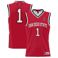 #1 San Diego State Aztecs Lightweight Basketball Jersey - Scarlet