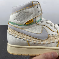 High Top Sneakers, Off White Yellow Colorway, Leather Footwear, Lace Up Design, Casual Gift for Sneaker Fans