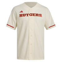 Rutgers Scarlet Knights Replica Baseball Jersey - Cream
