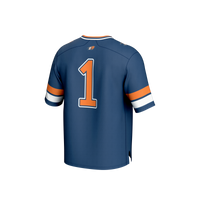 #1 Bucknell Bison Lightweight Collegiate Football Fashion Jersey - Blue