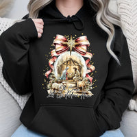 Oh Come Let Us Adore Him Sweatshirt, Nativity Scene Hoodie, Christian Christmas Scripture Pullover, Religious Holiday Apparel