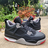 Sneakers, Black Red Colorway, Lace Up Design, Casual Gift for Sneaker Fans