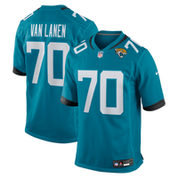 Jacksonville Jaguars Cole Van Lanen Teal Game Player Jersey