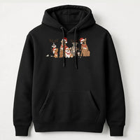 Reindeer Dog Christmas Hoodie, Christmas Dogs Hoodie, Adorable Dog Lover Hooded Sweatshirt, Festive Pet Mom Pullover, Dog Lover Holiday Present