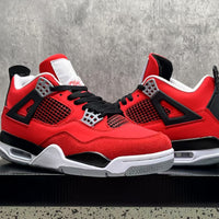 Low Top Sneakers, Red Black Colorway, Lace Up Design, Casual Gift for Sneaker Fans