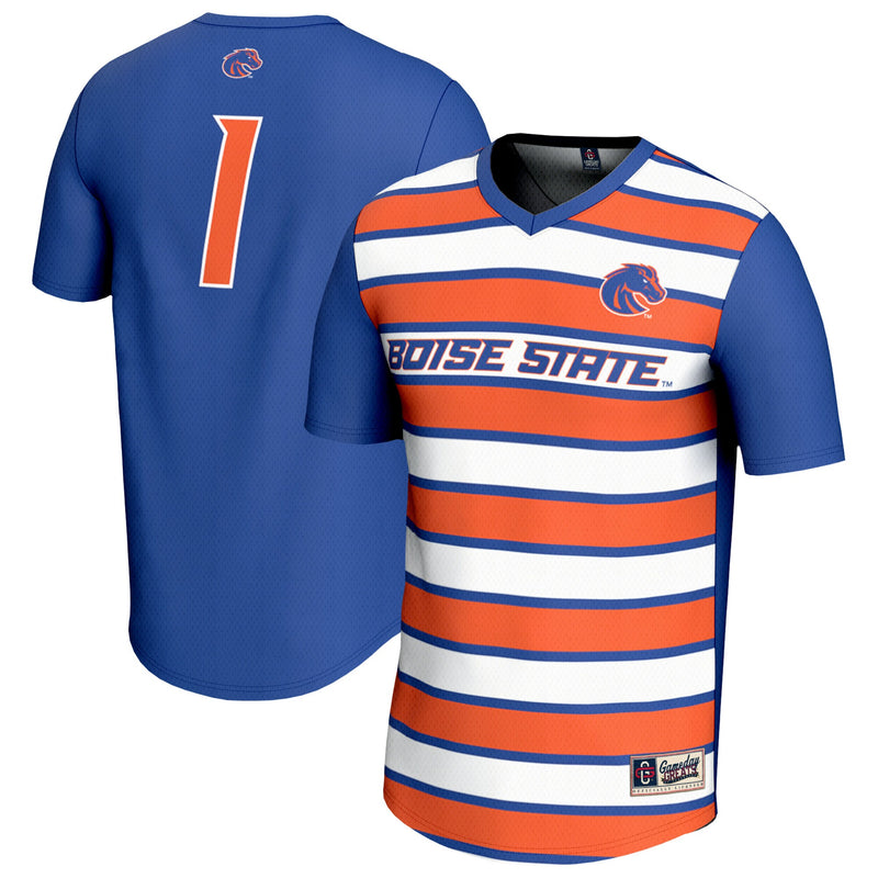 Boise State Broncos Lightweight Collegiate #1 Soccer Fashion Jersey - Royal