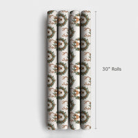 Woodland Deer Gift Wrap, Reindeer Wrapping Paper, Rustic Holiday Wrapping Paper, Christmas Gift Wrapping Paper, Forest Animal Present Paper