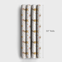 Watercolor Aussie Koala Gift Wrap, Christmas Koala Wrapping Paper, Santa Hat Animal Koala Wrapping Paper, Festive Holiday Gift Wrap Roll