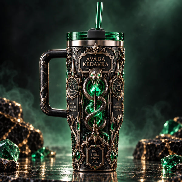 Avada Kedavra - Serpent, Emerald and Gothic Ornament - main
