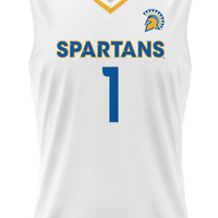 #1 San Jose State Spartans Lightweight Basketball Jersey - White