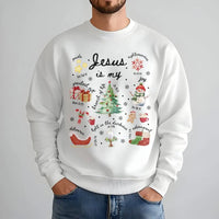 Religious Scripture Winter Crewneck, Jesus Is My Greatest Present Christmas Sweatshirt, Christian Bible Verse Holiday Pullover Sweater